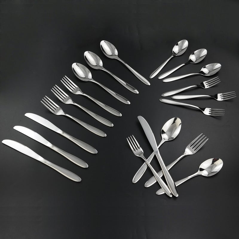 Ramddy 18/10 Stainless Steel Flatware Set for 12, Silverware Set - Image 4